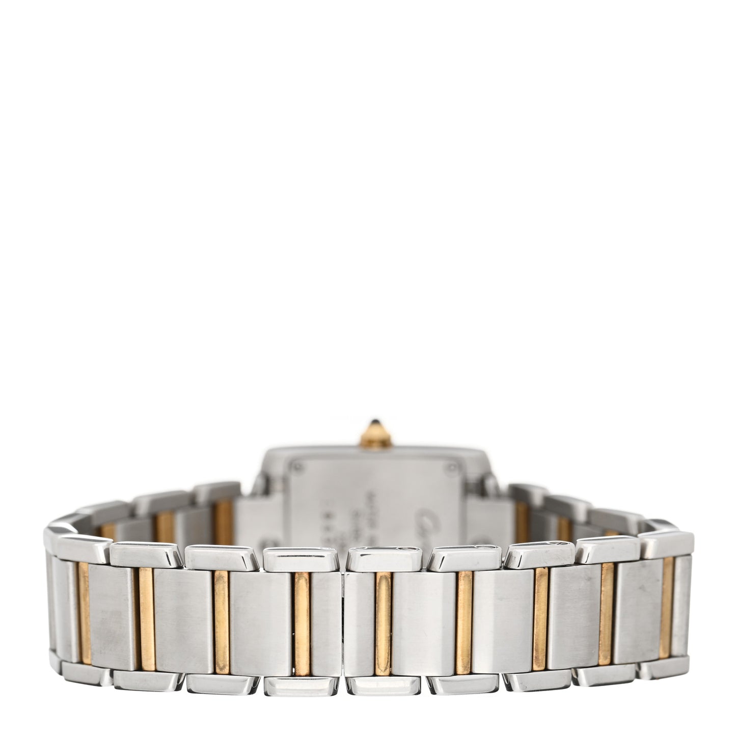 Stainless Steel 18K Yellow Gold 20mm Tank Francaise Quartz Watch