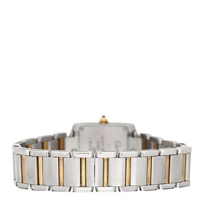 Cartier Stainless Steel 18K Yellow Gold 20mm Tank Francaise Quartz Watch 3 of 3