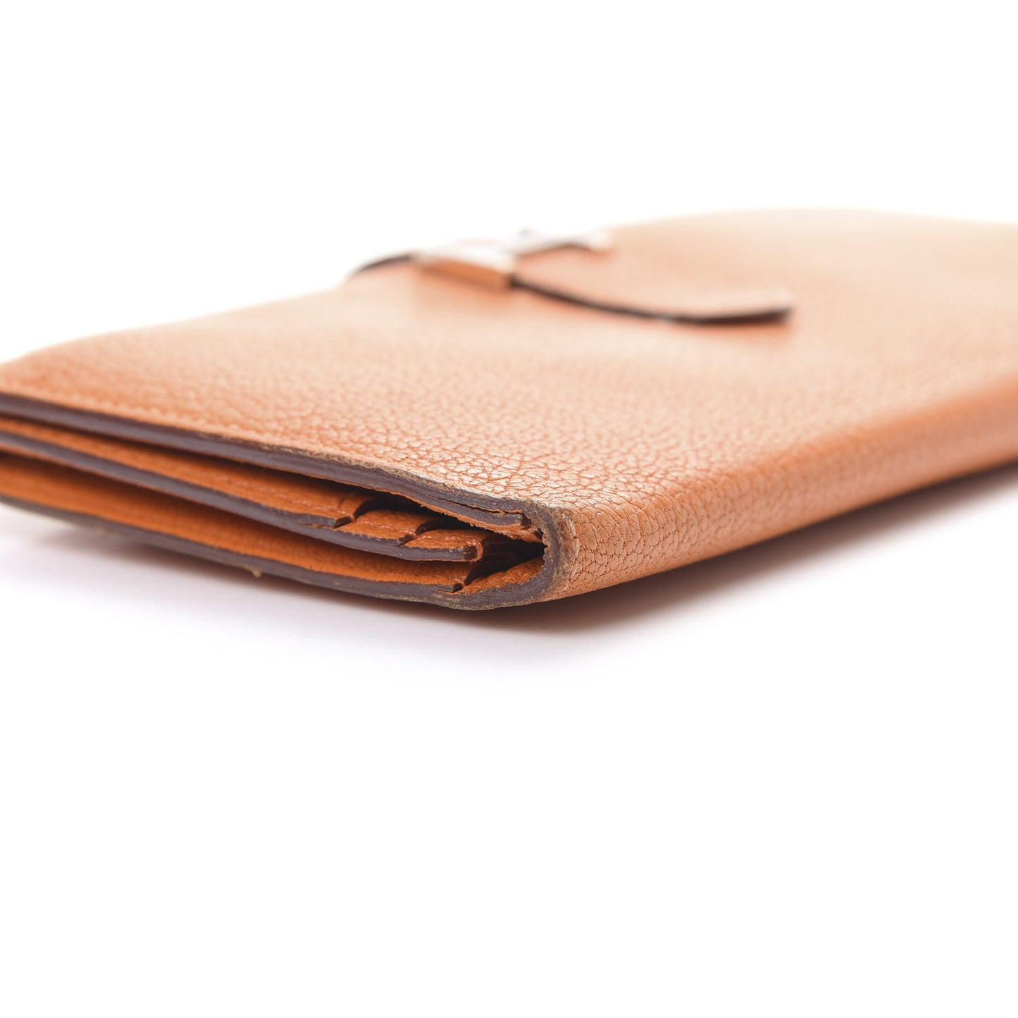 Chevre Mysore Bearn Gusset Wallet Orange