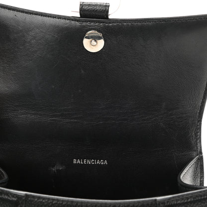 Balenciaga Grained Calfskin Hourglass Top Handle Bag XS Black 11 of 11
