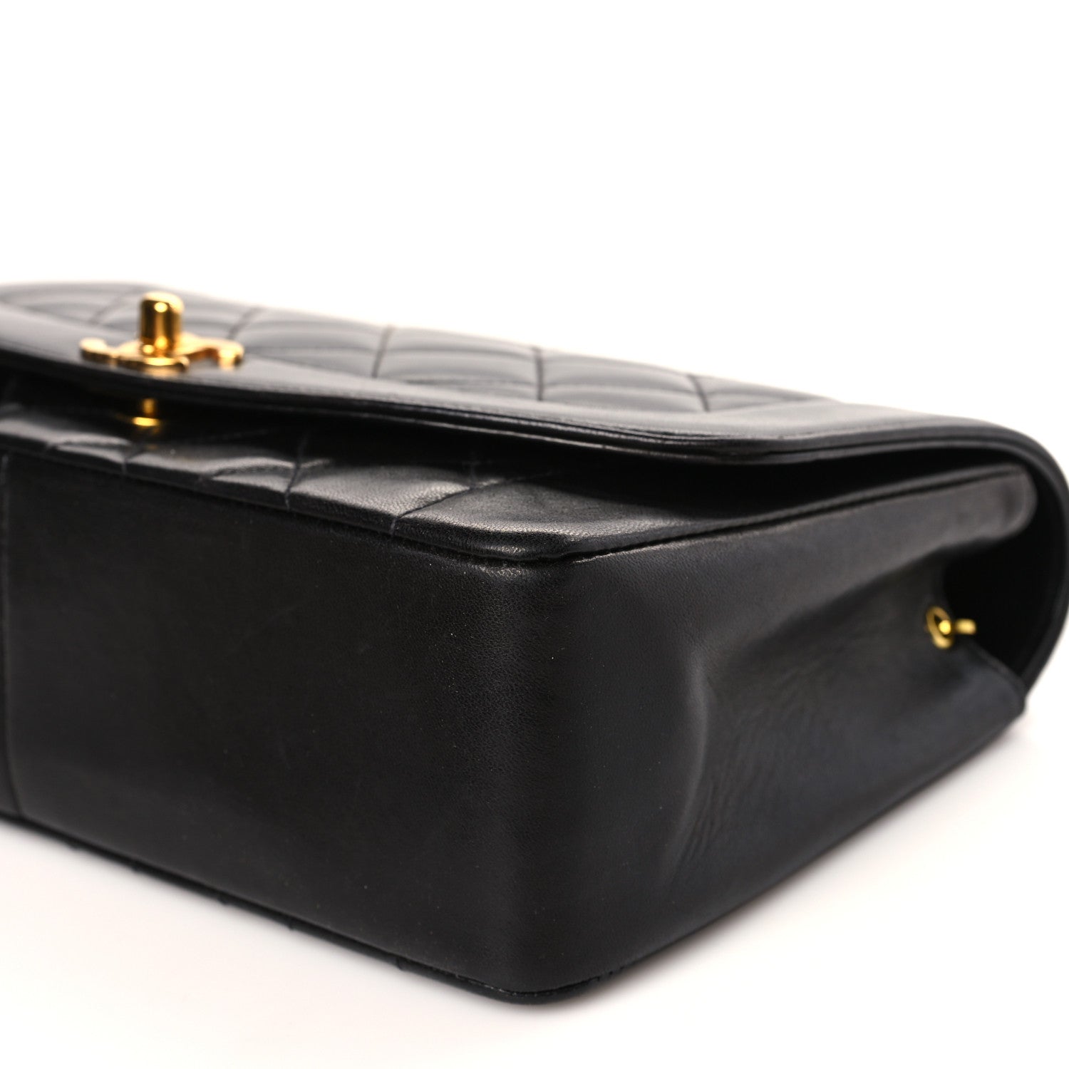Chanel Lambskin Quilted Medium Single Flap Black 9 of 9