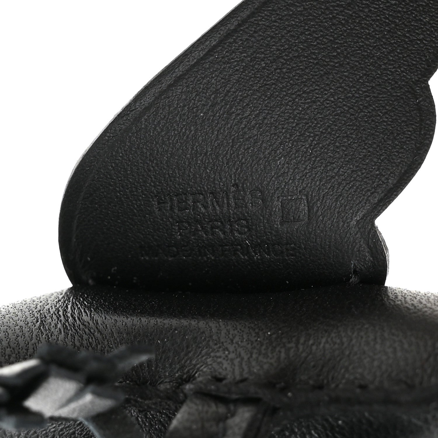 Hermes Milo Lambskin Matte Alligator Touch Grigri Rodeo Pegase Horse Bag Charm PM So Black 3 of 5