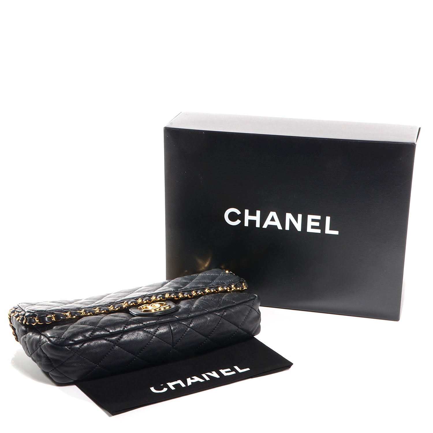 Chanel Calfskin Chain Me Medium Flap Black 4 of 7
