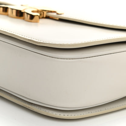 Celine Shiny Calfskin Medium Triomphe White 10 of 16