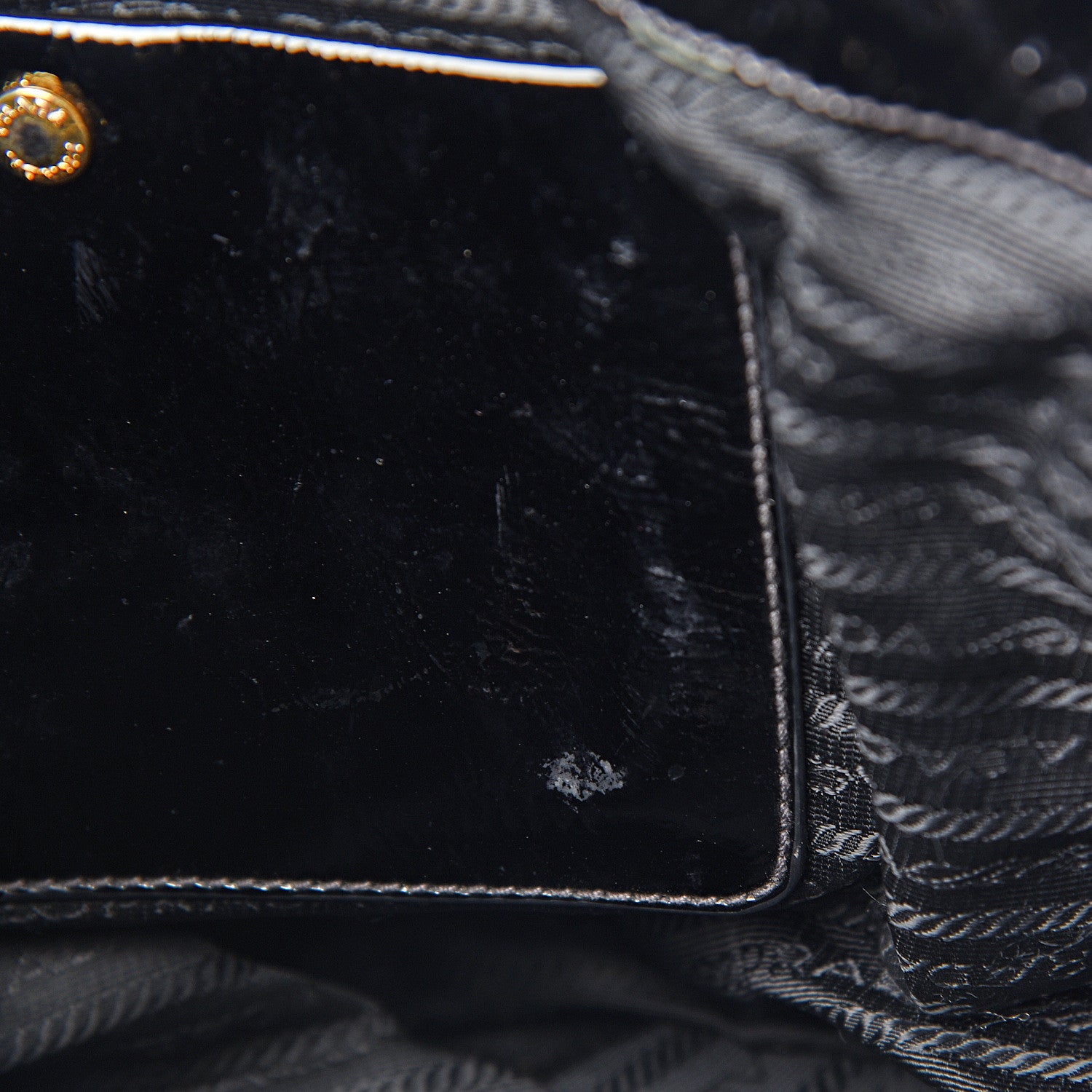 Prada Tessuto Nylon Vernice Tote Black 6 of 10