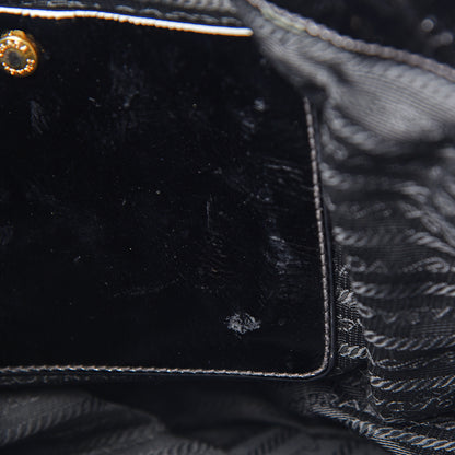 Prada Tessuto Nylon Vernice Tote Black 6 of 10