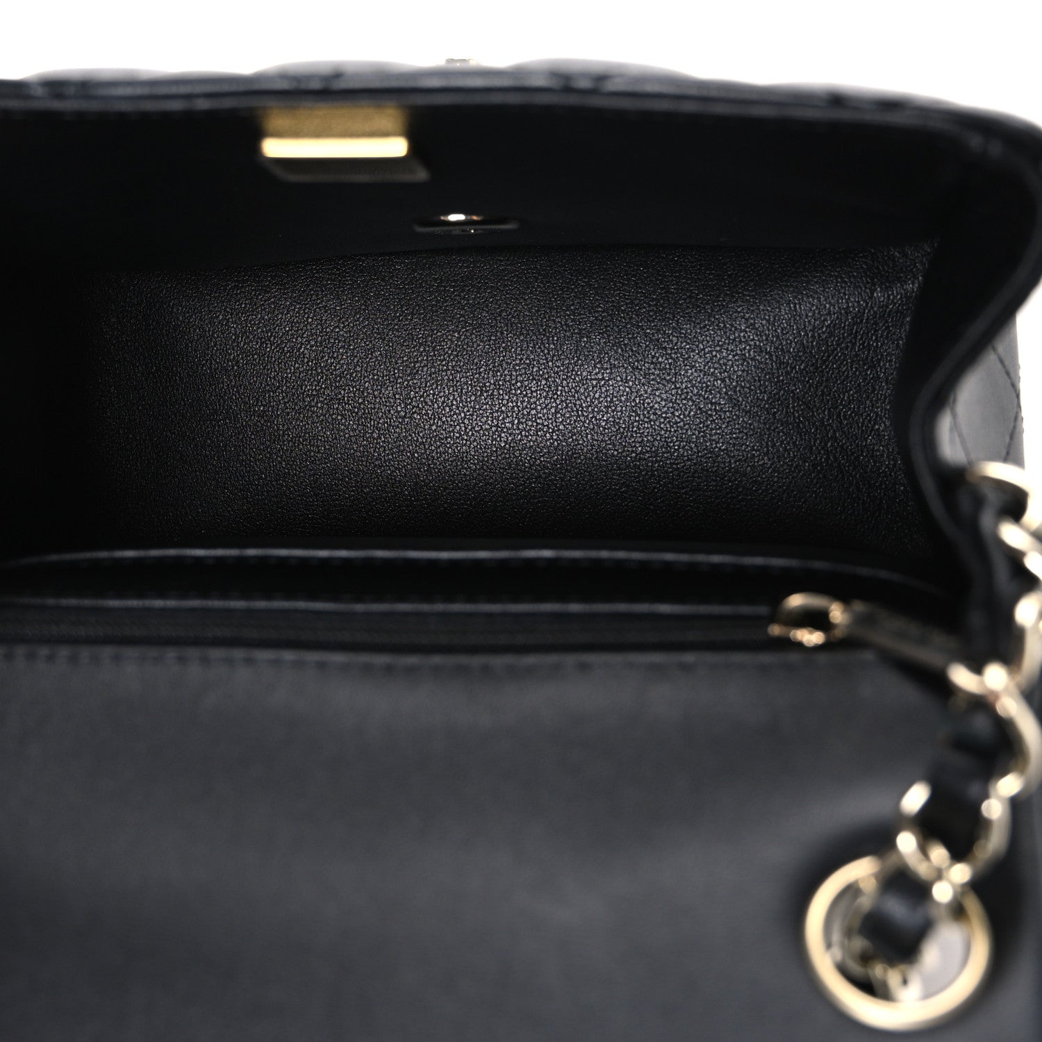 Chanel Lambskin Quilted Mini Square Flap Black 4 of 10