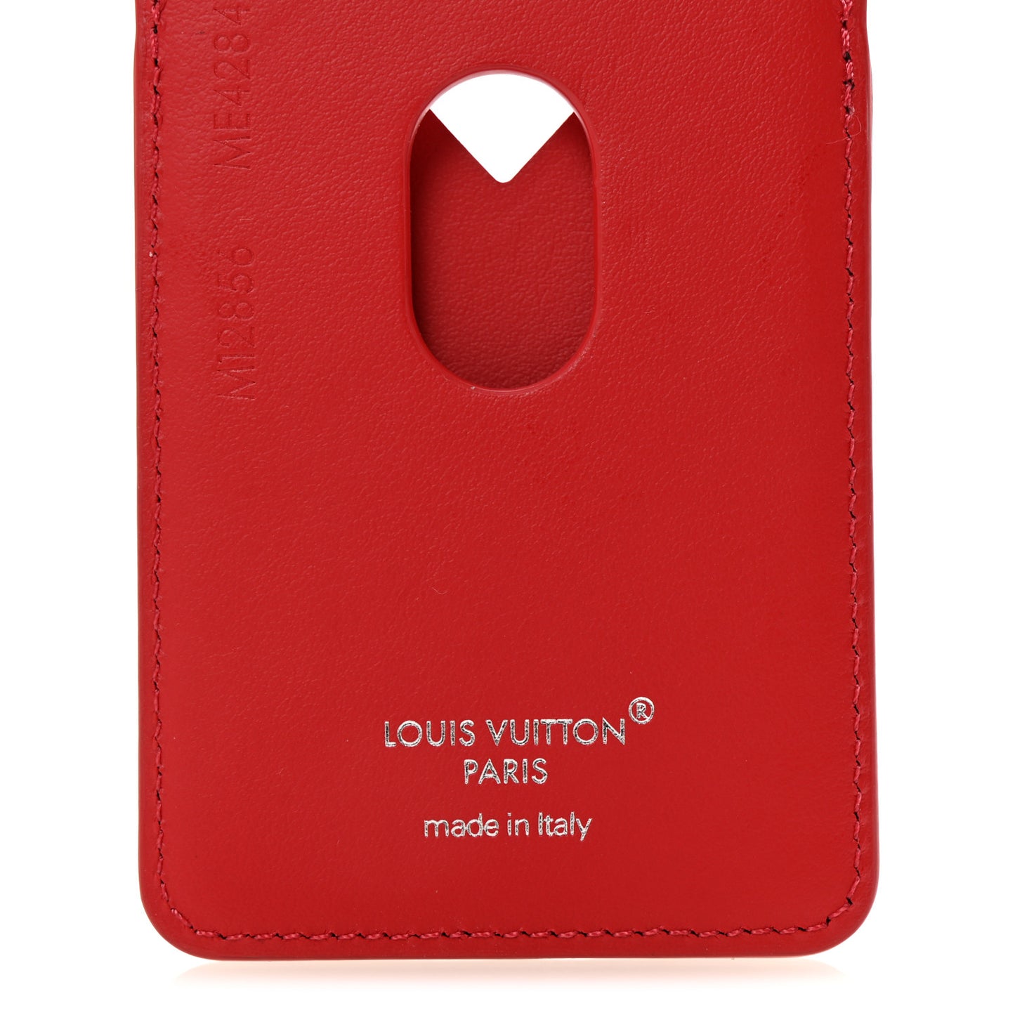 Monogram Macassar Magnetic Card Holder Sari Red