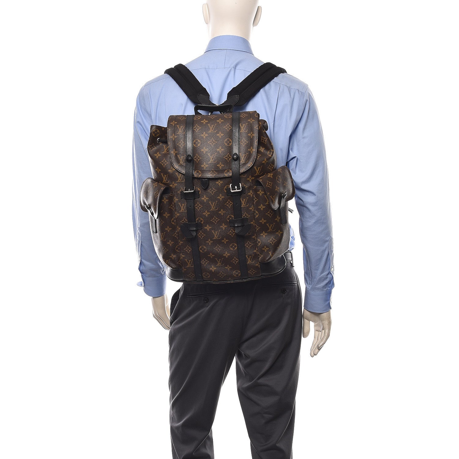 Louis Vuitton Monogram Macassar Christopher PM Backpack 2 of 8