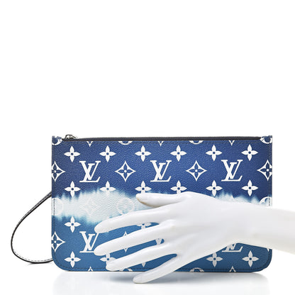 Louis Vuitton Monogram Escale Neverfull MM GM Pochette Blue 2 of 8