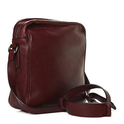 Gucci Pebbled Calfskin Medium Soho Messenger Bag Burgundy 3 of 18