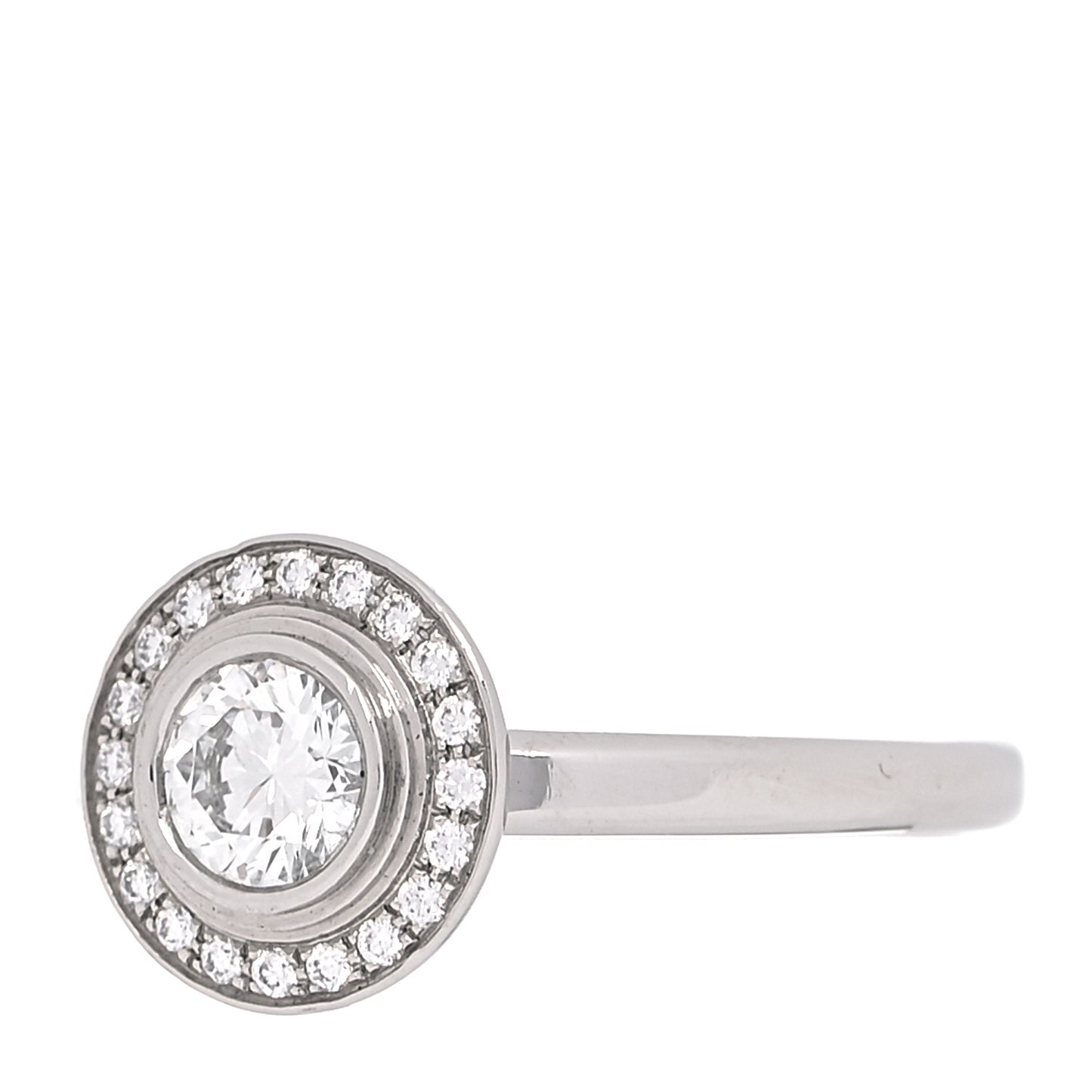 Platinum Diamond .33ct D'Amour Solitaire Engagement Ring 49 4.75