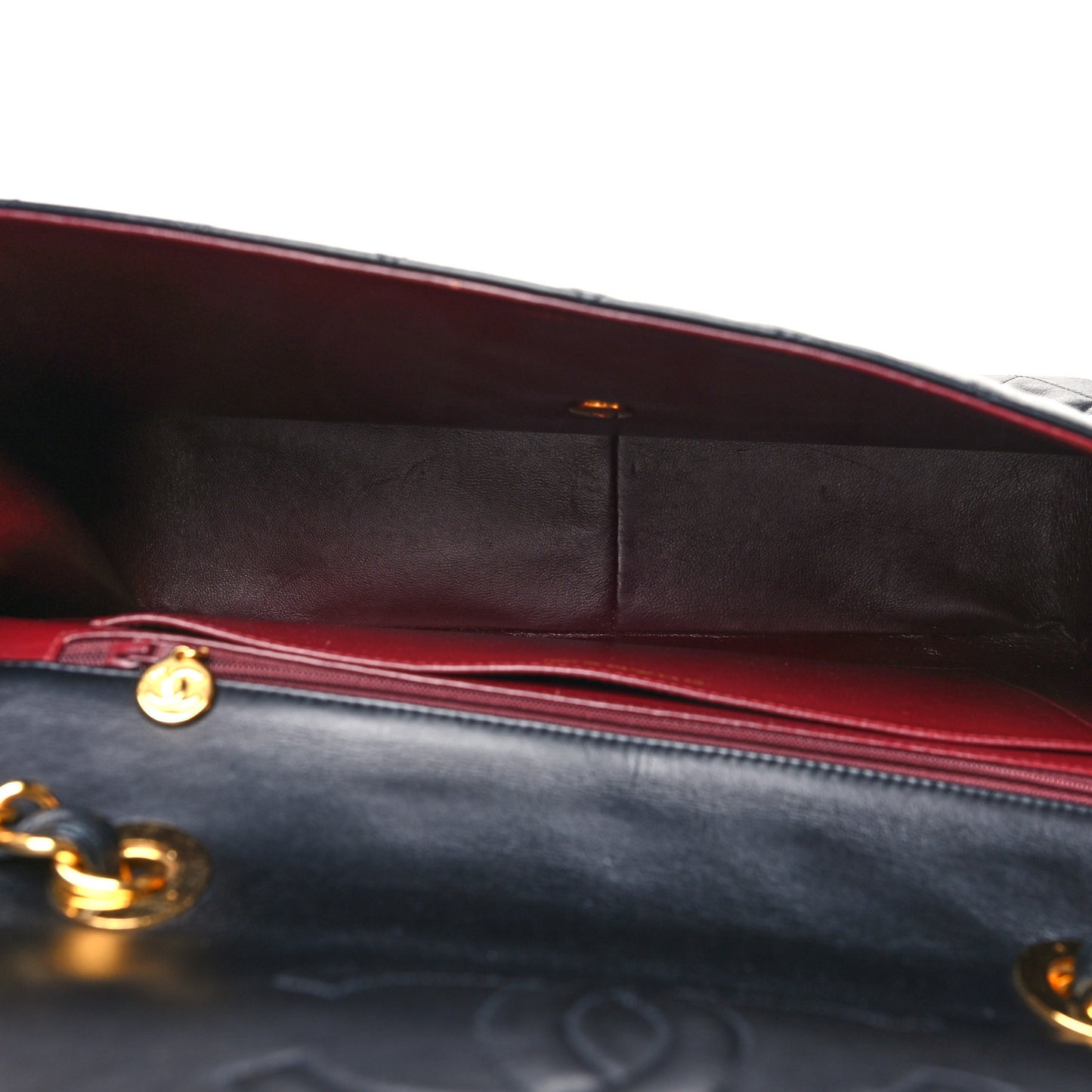 Lambskin Quilted XL Jumbo Single Flap Black