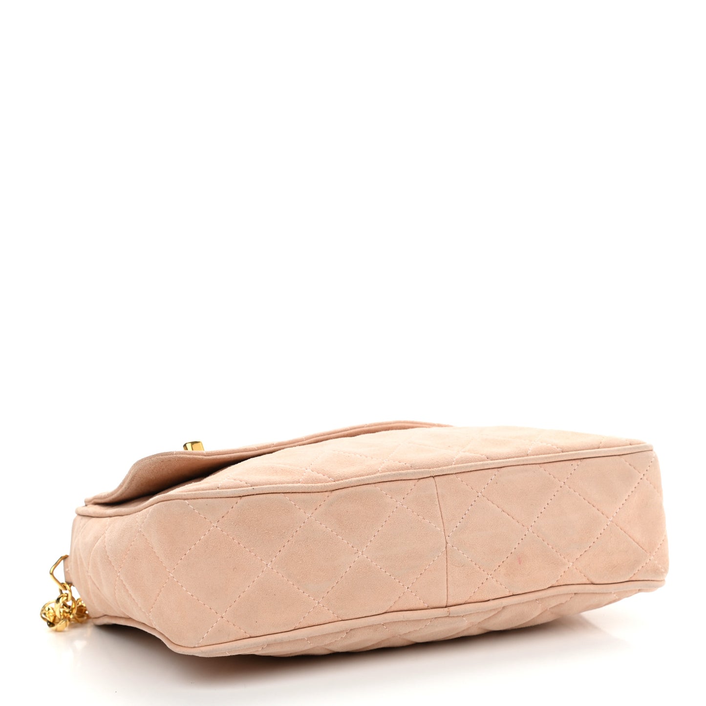 Suede Quilted CC Tassel Flap Camera Case Pink