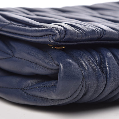 Miu Miu Nappa Matelasse Flap Clutch Bleuette 9 of 10