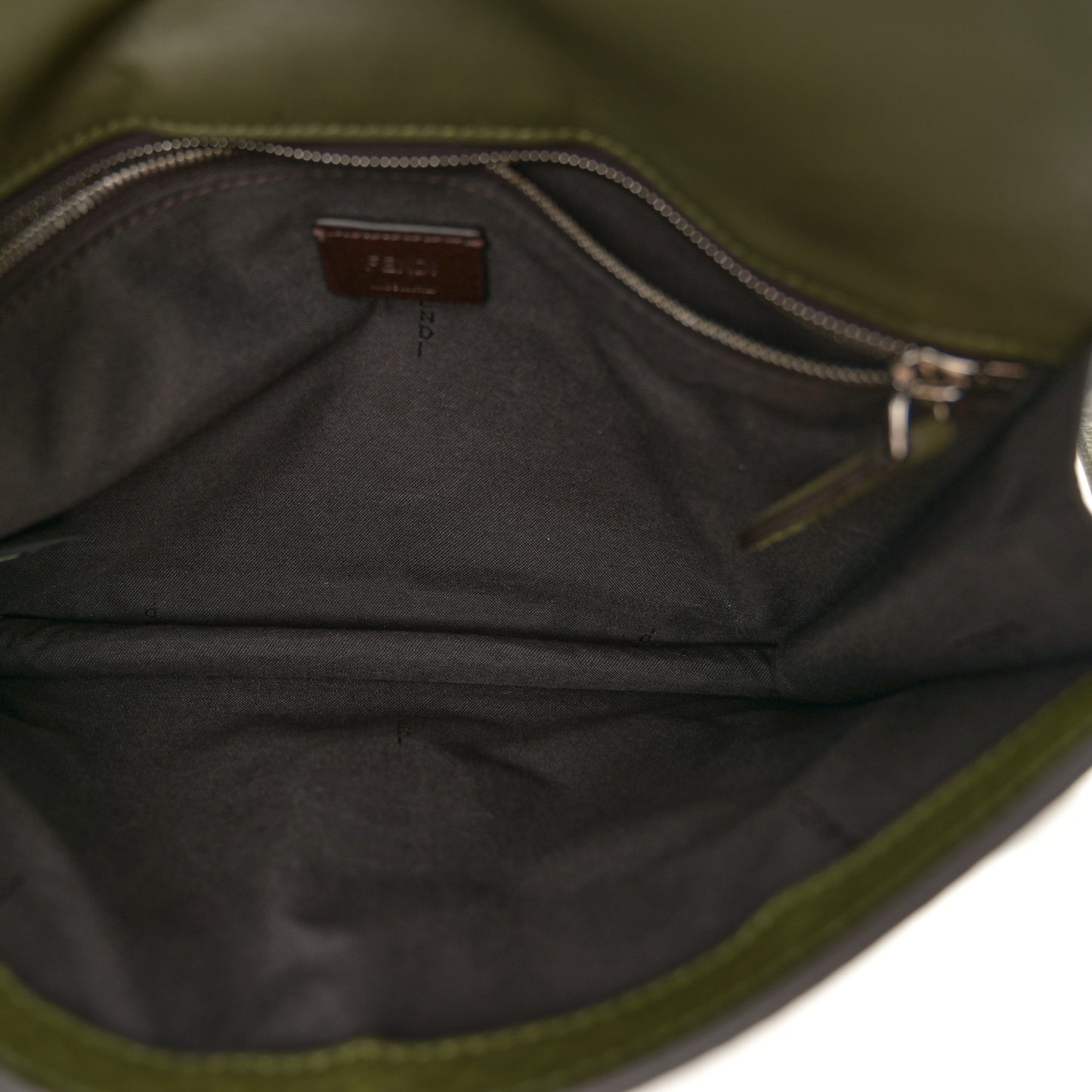 Cuoio Romano Selleria Medium Flat Baguette Oliva