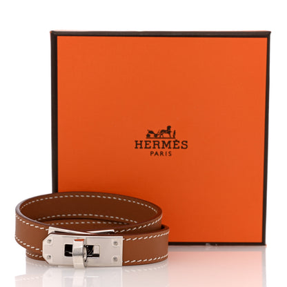 Hermes Swift Kelly Double Tour Bracelet T4 Gold 5 of 5