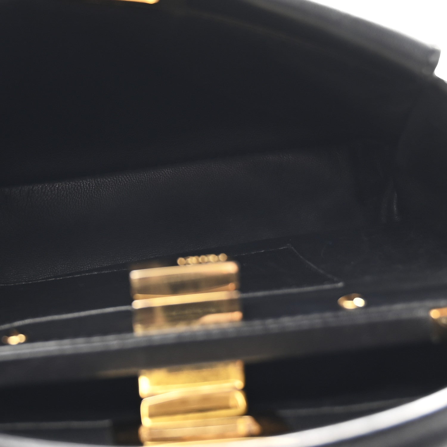 Fendi Nappa Mini Peekaboo Iconic Satchel Black 6 of 11