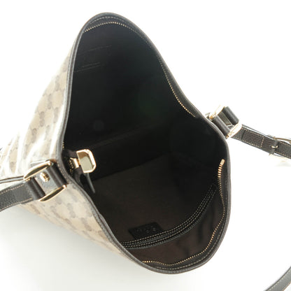 Gucci Crystal Monogram Abbey Messenger Bag Beige Dark Brown 5 of 7