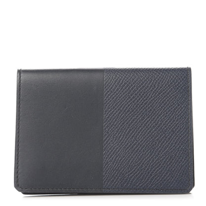 Hermes Epsom Sombrero Mini Manhattan Wallet Bleu Obscur Bleu Indigo 1 of 9