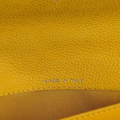 Chanel Iridescent Caviar Quilted Large Flap Wallet Yellow 7 of 10