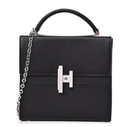 Hermes Chevre Mysore Cinhetic Boxy Top Handle Bag Black 1 of 10