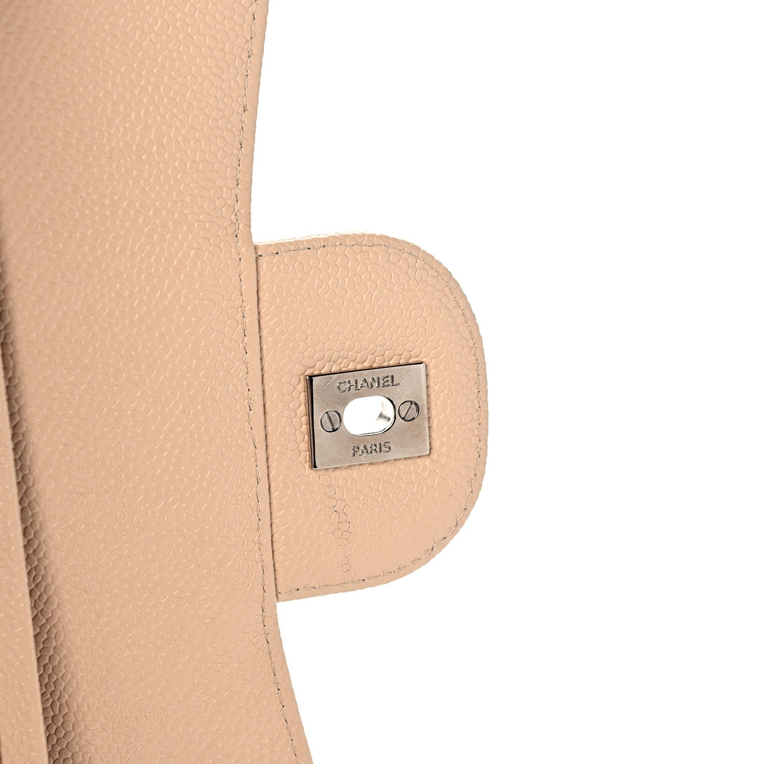 Chanel Caviar Quilted Jumbo Double Flap Beige 7 of 14