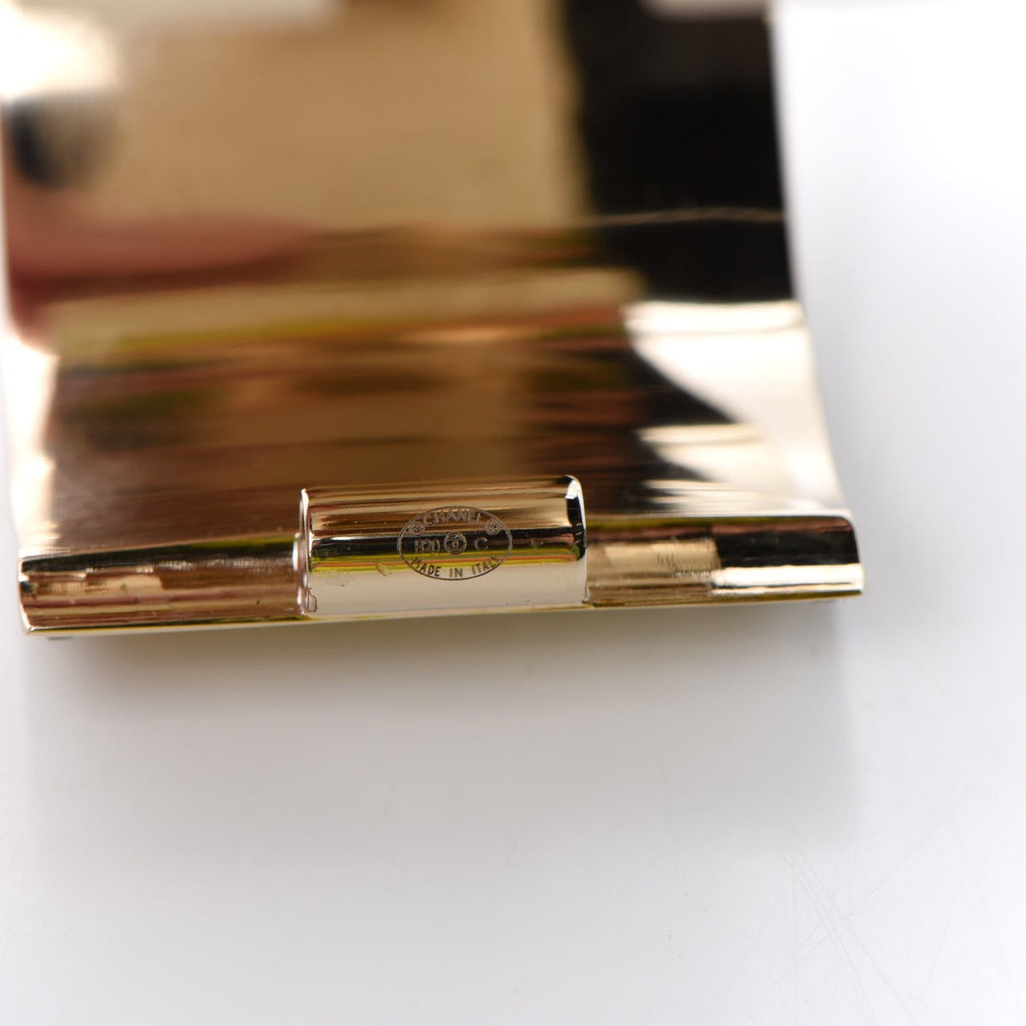 Crystal Logo Cuff Bracelet Gold