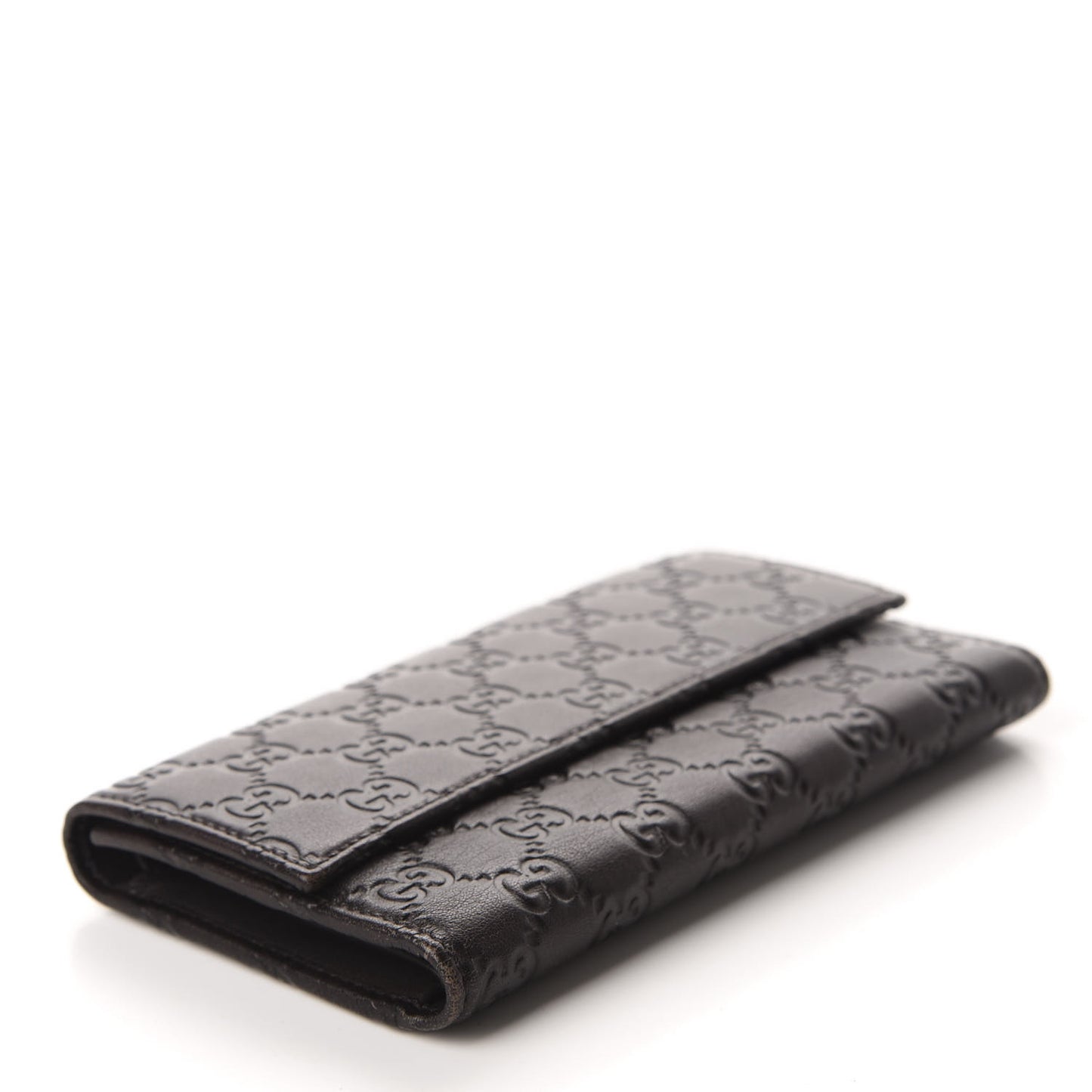 Guccissima Continental Flap Wallet Chocolate