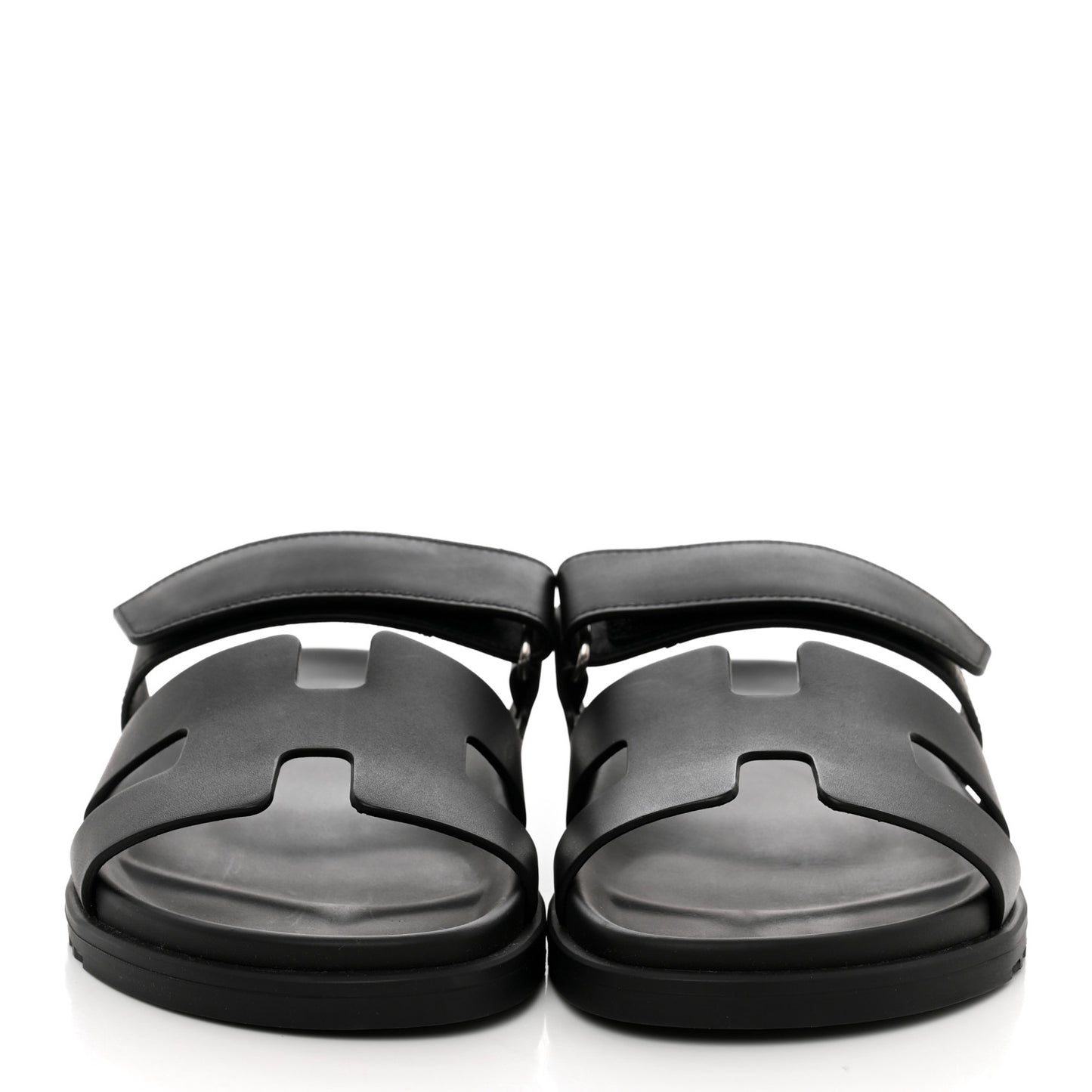 Calfskin Womens Chypre Sandals 40.5 Black