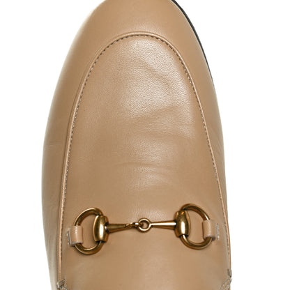Gucci Lambskin Womens Brixton Horsebit Loafers 37.5 Wheat 12 of 13