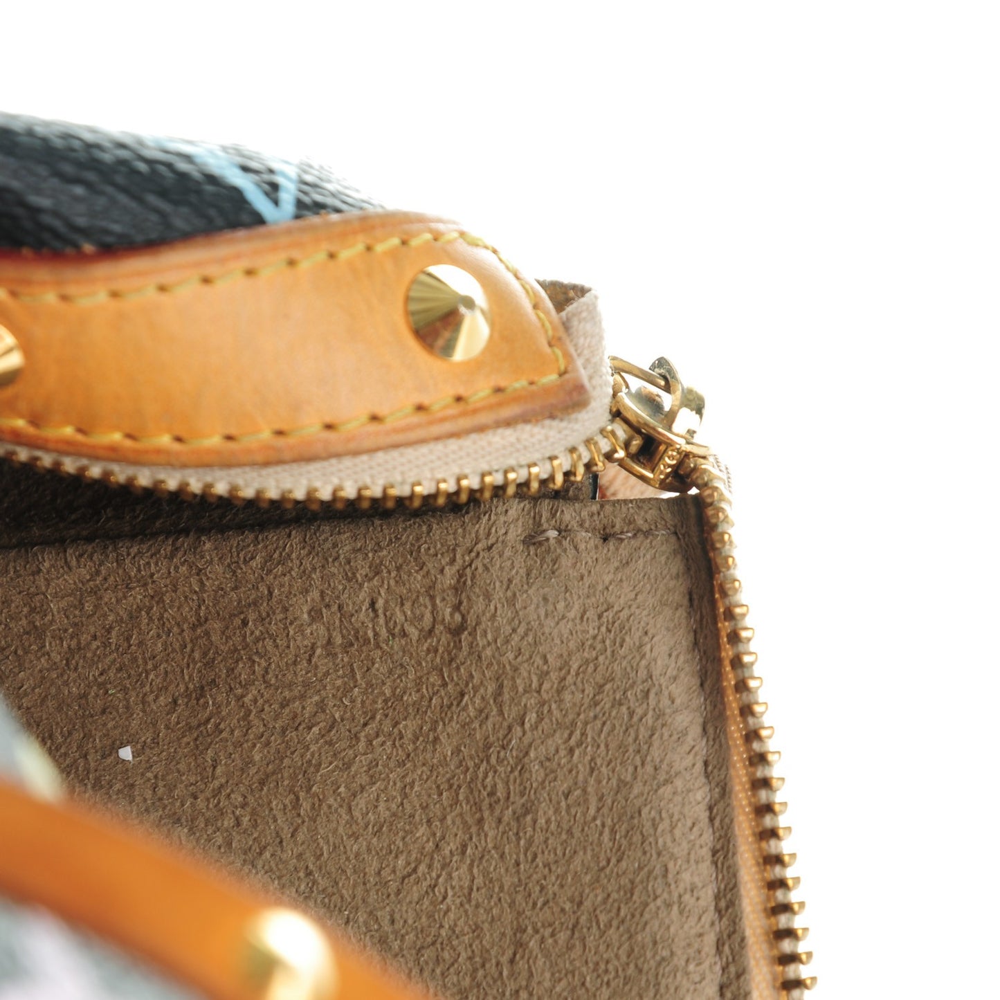 Monogram Multicolor Pochette Accessories Black