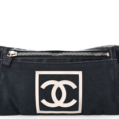 Chanel Canvas Sport Logo Waist Belt Bag Navy 7 of 11