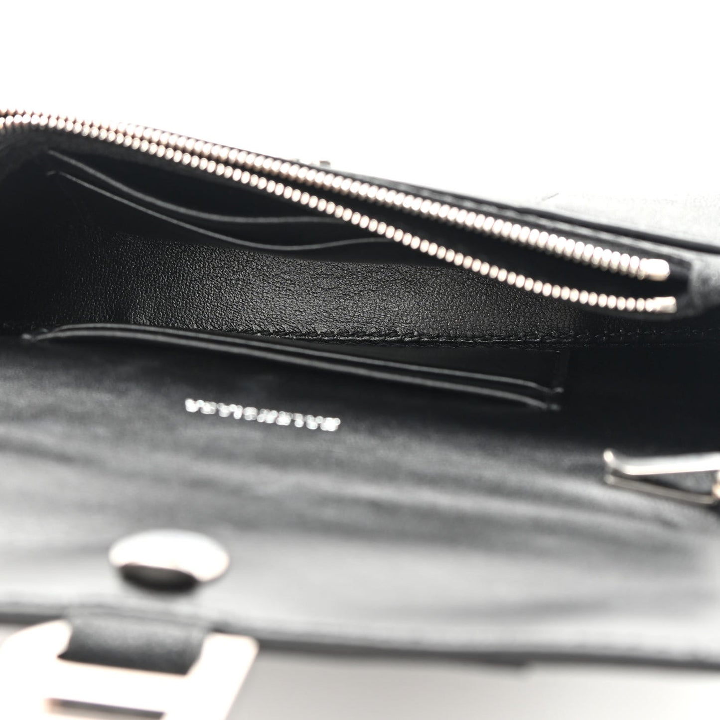 Sparkling Fabric XS Hourglass Wallet On Chain Black