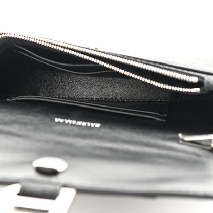 Balenciaga Sparkling Fabric XS Hourglass Wallet On Chain Black 5 of 14