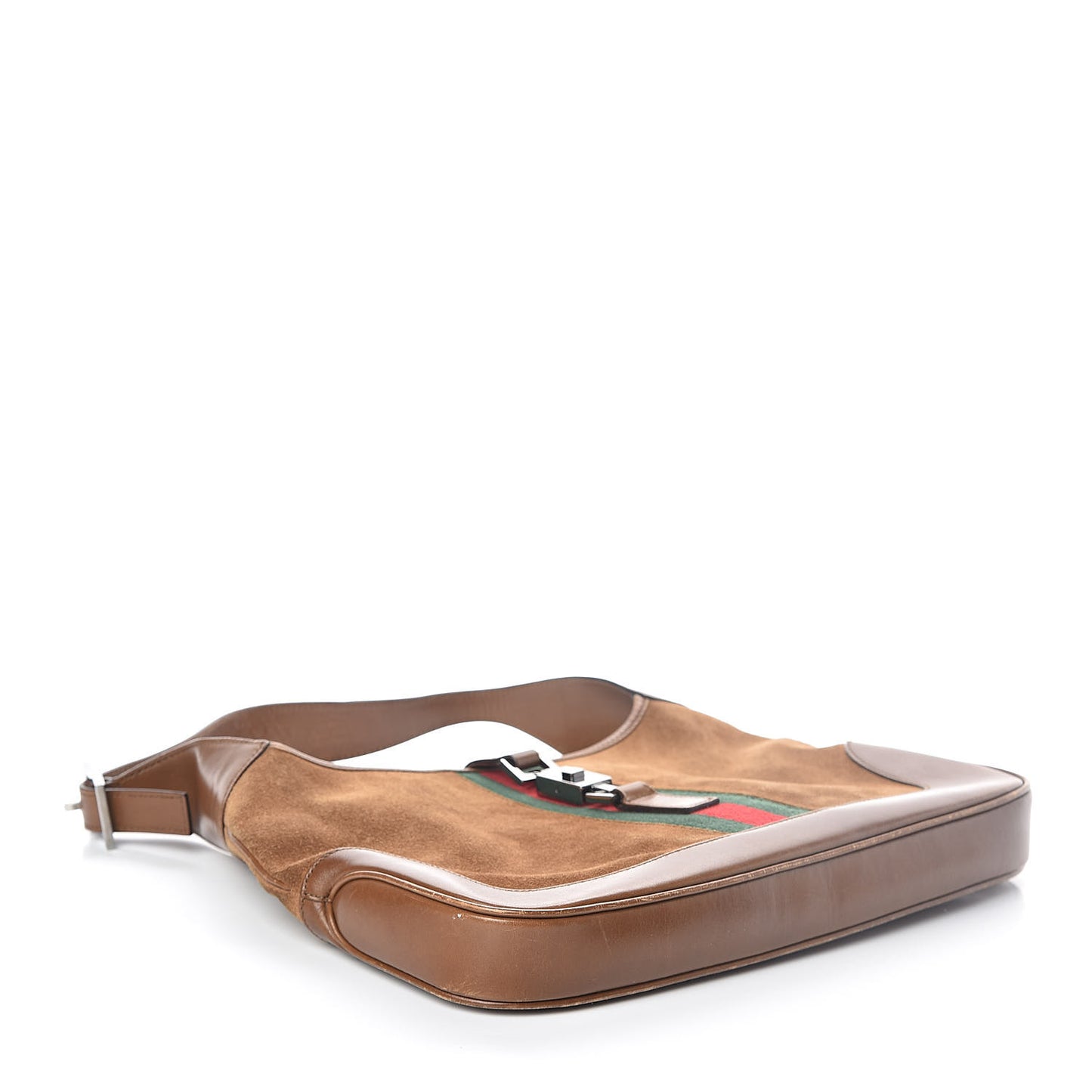 Suede Web Small Jackie O Hobo Light Brown
