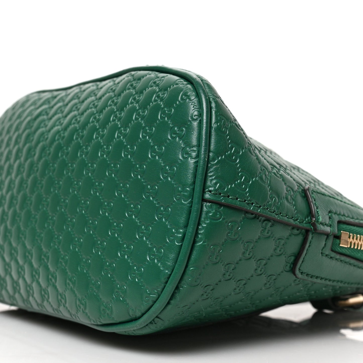 Soft Microguccissima Mini Dome Bag Emerald
