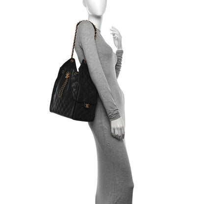 Chanel Caviar Quilted Medium Chanel 25 Handbag Black 2 of 11