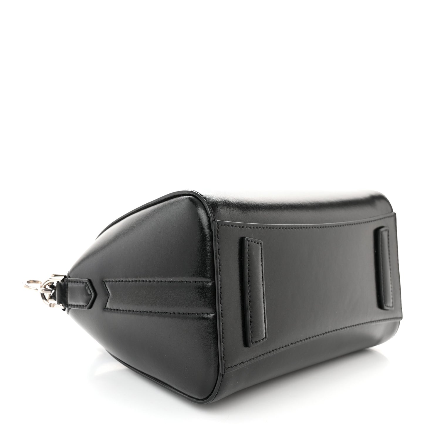 Shiny Lord Calfskin Mini Antigona Black