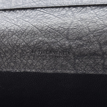 Bottega Veneta Ostrich Intrecciato Flap Wallet Ardoise 6 of 11