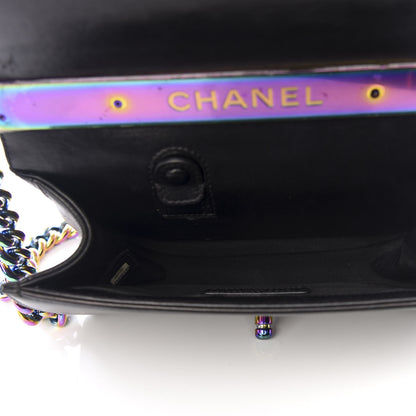 Chanel Lambskin LED Iridescent Metal Small Boy Flap Black Multicolor 4 of 9