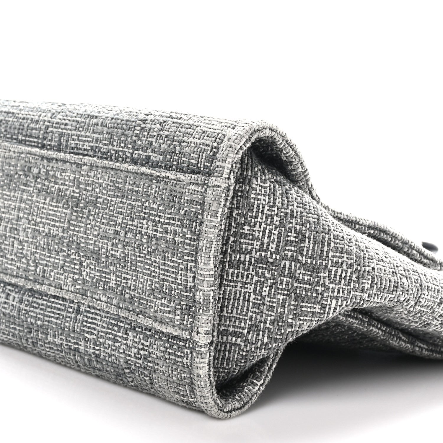 Chanel Woven Straw Raffia Small Deauville Tote Grey 10 of 10