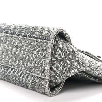 Chanel Woven Straw Raffia Small Deauville Tote Grey 10 of 10