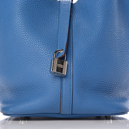Hermes Taurillon Clemence Picotin Lock 22 MM Mykonos 15 of 15