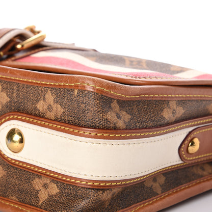 Louis Vuitton Monogram Rayures Tisse Clutch Red 11 of 13
