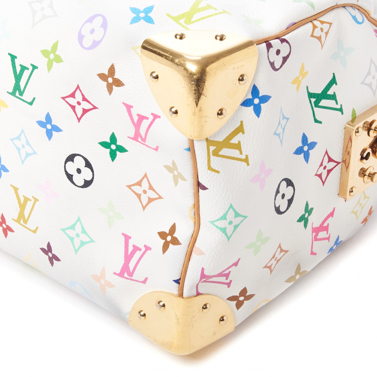 Monogram Multicolor Speedy 30 White