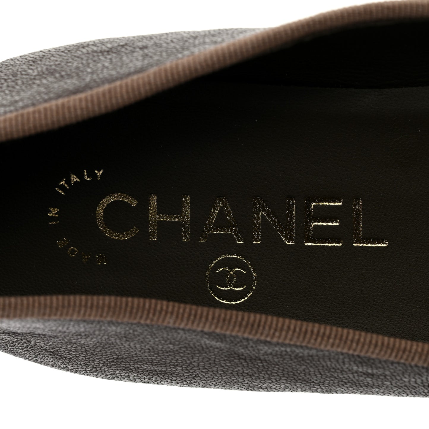 Caviar CC Cap Toe Ballerina Flats 37 Brown