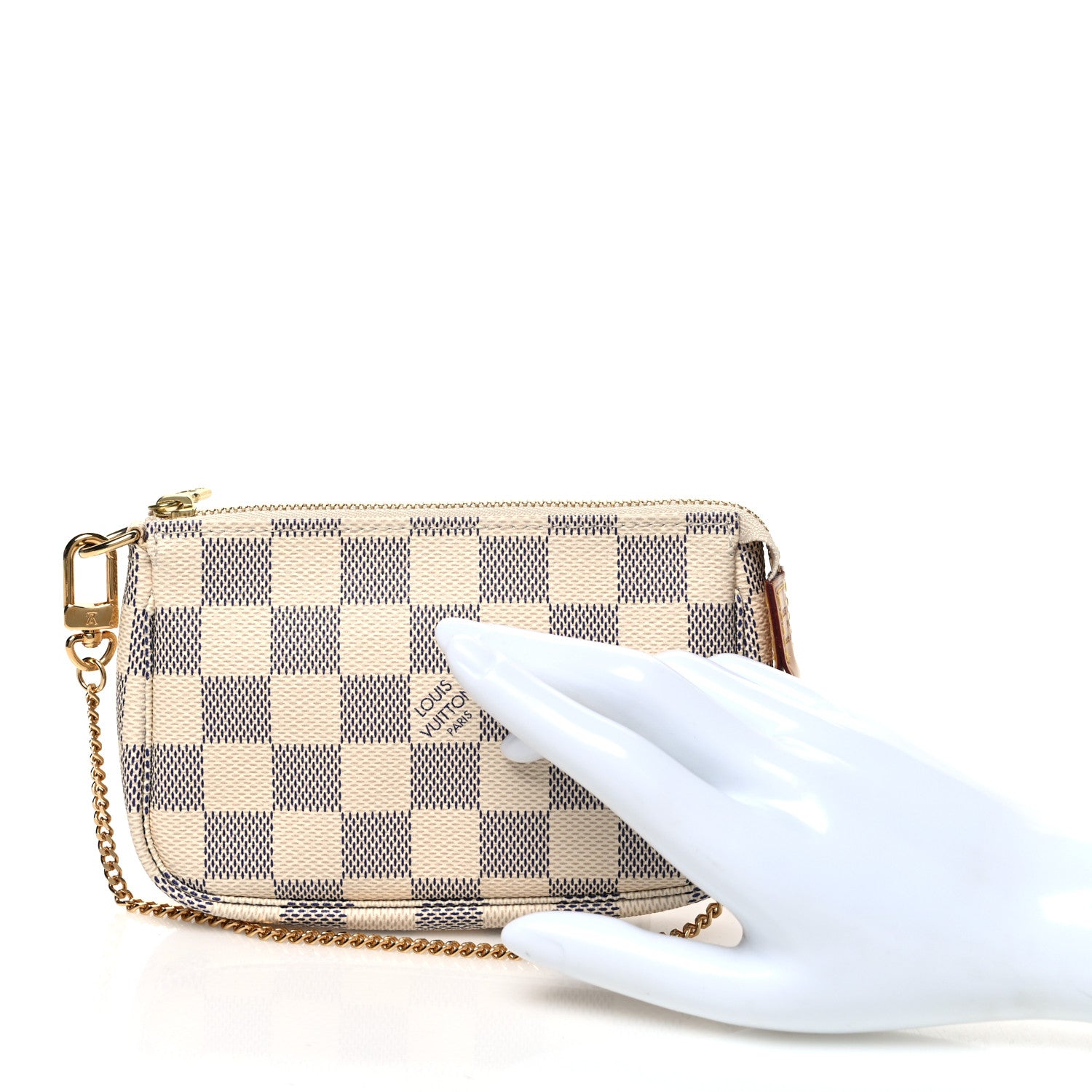 Louis Vuitton Damier Azur Mini Pochette Accessories 2 of 7