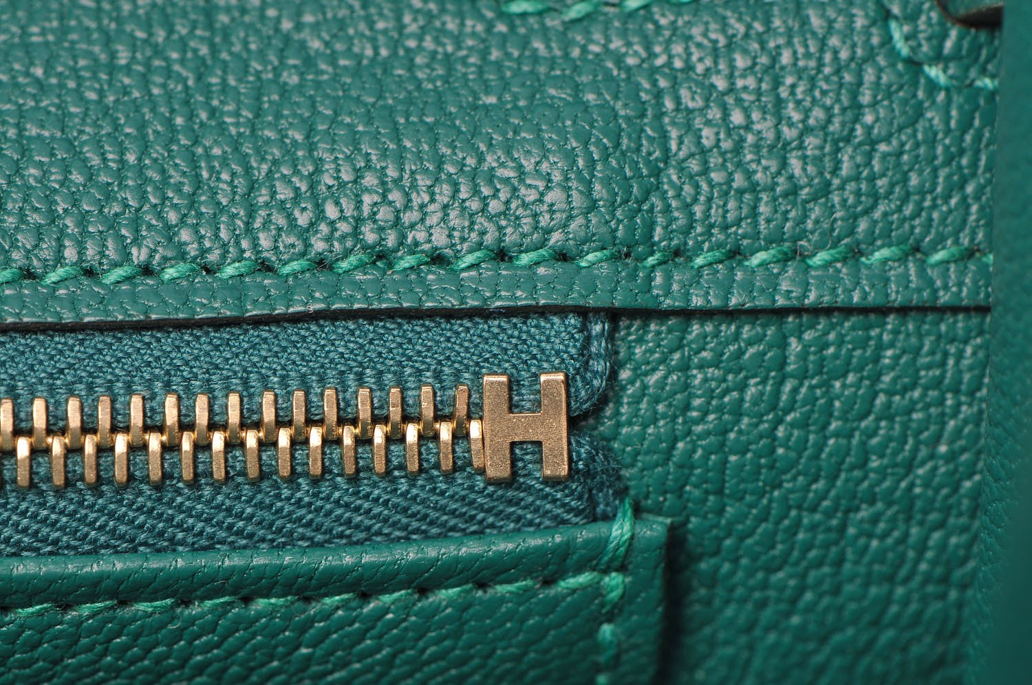 Hermes Togo Birkin 25 Malachite 13 of 35