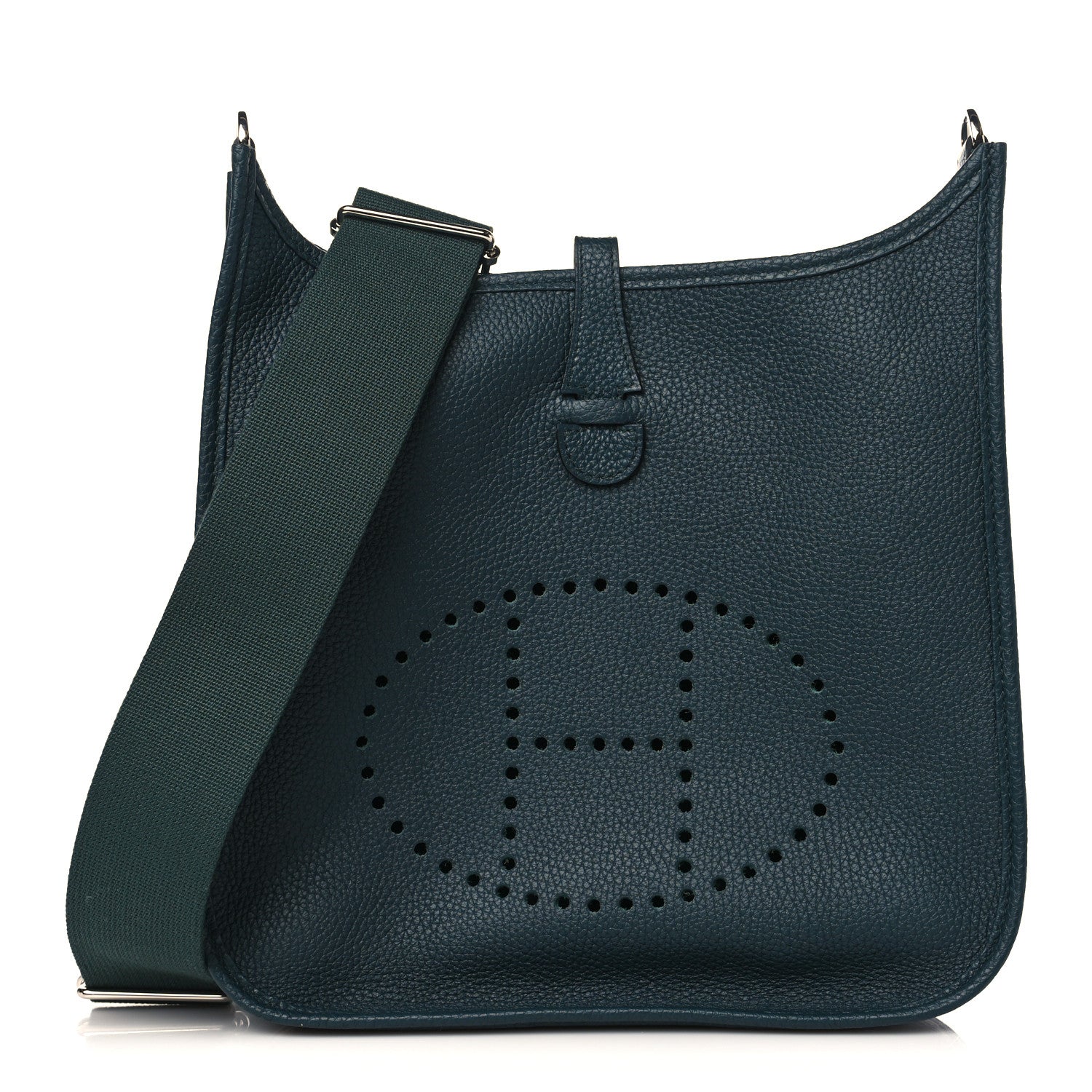 Hermes Taurillon Clemence Evelyne III PM Vert Cypress 1 of 8
